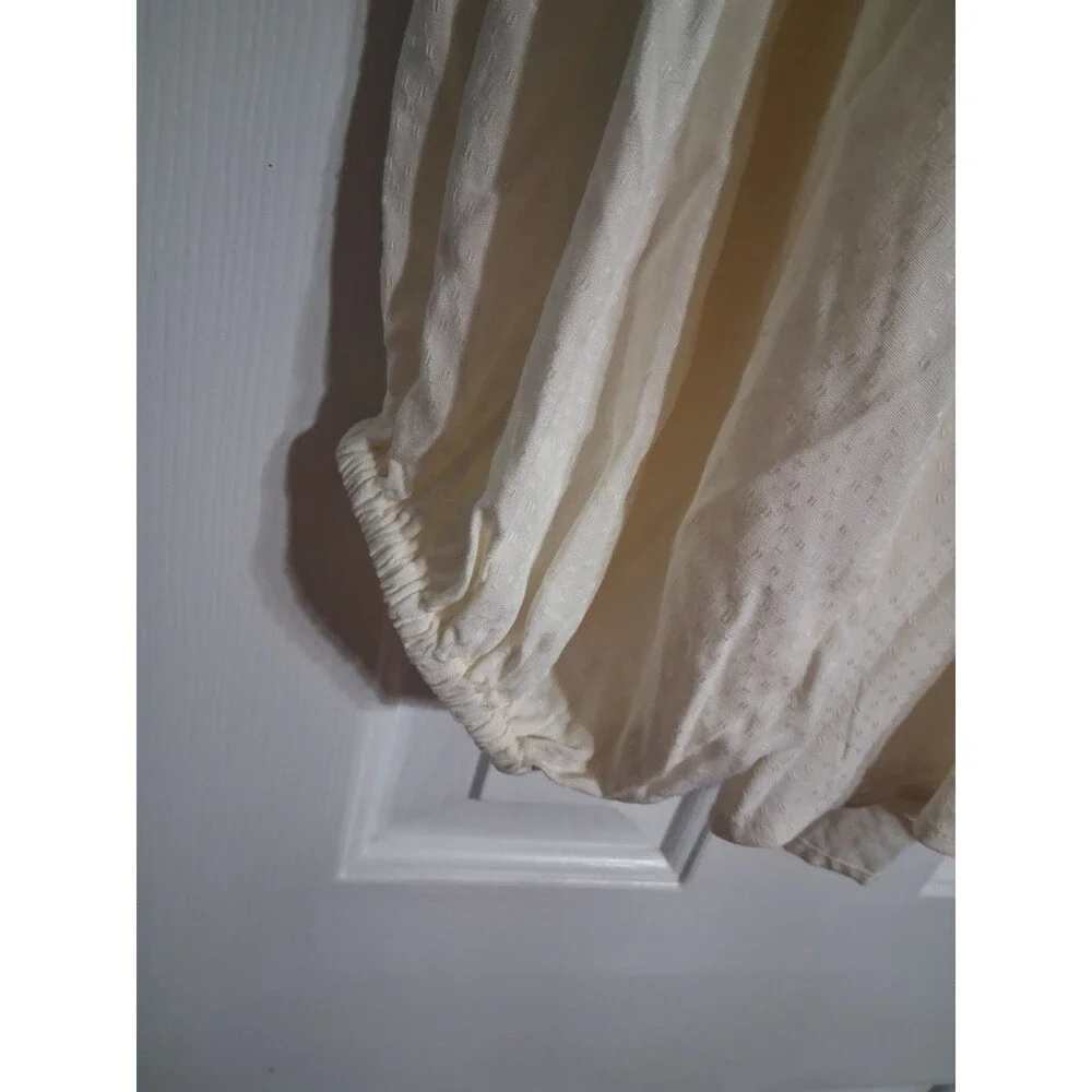 NWT Women's Old Navy Long Sleeve Ruffled Split Neck Top Blouse Size 3X Cream N6 - Picture 9 of 12